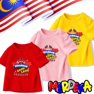MY National Day Patriotic Kid  Shirts Independence Day Short Sleeves Top
