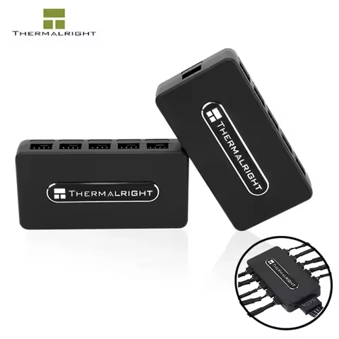 Thermalright REV.A FAN HUB Controller PC Case Fan 1 To 10 HUB,4PIN PWM Spliter,Support Mainboard Con