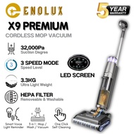 Enolux X9 PREMIUM Cordless Wet And Dry Vacuum Cleaner Smart Dual-sided Edge Floor Washer Mop Vacuum洗