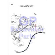 EX200-1 HYDRAULIC EXCAVATOR PILOT PIPING HYDRAULIC HOSE (4203123)