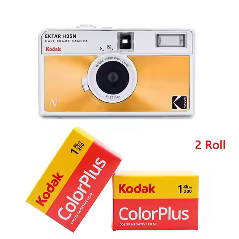 KODAK EKTAR H35N H35 Half Frame Camera 35mm Film Camera Reusable Film Camera With Flash Film Camera 