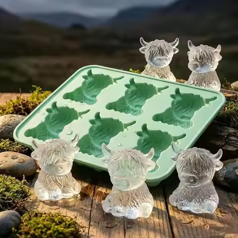 Silicone Ice Cube Mold; Silicone Yak Ice Cube Mold; Mini Plateau Cow Ice Cube Mold, Belongs to Your 