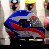 GRAYFOSH FLIP UP FULL FACE G3838 [KRAZE/G MOD] HELMET DOUBLE VISOR SIZE L - XL