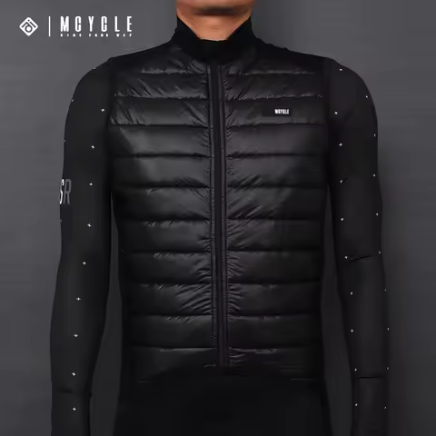Mcycle Winter Fleece Warm Winterize Self Heating Bicycle Vest Lightweight Padded Cycling Vest Windbr