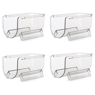 Refrigerator Organizer Wine Bottle Holder Stackable Beverage- Organizer Stand Champagne Storage Box