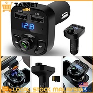 BT Bluetooth Car Kereta Kit MP3 Player Dual USB Kereta Chager FM X8 Transmitter Audio Hands-free 1pc