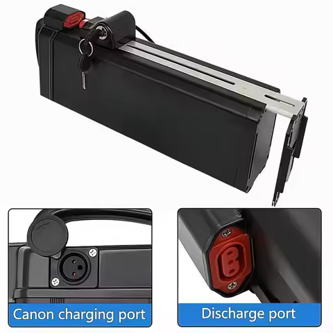 48V Foldable New Haiba 18650 Lithium Battery, 30Ah 20Ah For Engwe x5 Fiido T1 Explore Vivi Replaceme