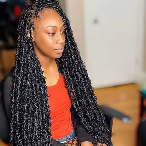 Ombre Butterfly Locks Crochet Hair 1b 27 30 Bug Crochet Braids Soft Locs Pre Looped Synthetic Braidi