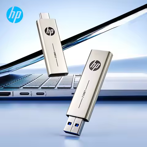 HP USB 3.2 & Type-C Dual Interface Metal Flash Drive High Speed Pen Drive 100MB/s Memory Stick Pendr