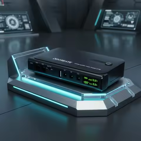 Mini UPS Battery Backup Without Battery UPS Backup Battery Power Supply Supports 5V/9V/12V for Route