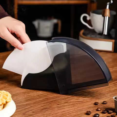 Coffee Filter Paper Holder V01 Filter Paper Box Coffee V02 Filter Paper Fan-shaped Filter Paper Dust