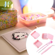 HUAYUMY Fuse Bead Single Needle Tweezer, DIY Handmade Plastic Beads Fuse Beads Picking Tray Kit, 2.6