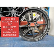 USED SPORT RIM 16 INCH CE28 RM180 1BIJI BOLEH VIOS SPAY TAYAR GUNA