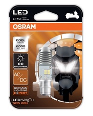 Osram Lampu Utama Motor LED T19 H6 M5 K1 Putih - 1 Pcs / Lampu Bohlam Depan LED Beat FI F1 ESP Beat Street By Osram Original