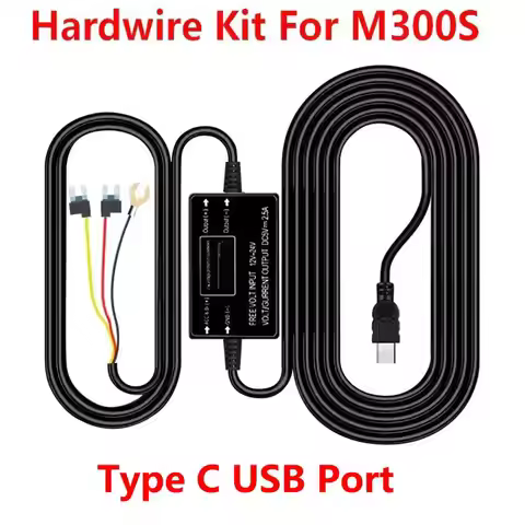 for AZDOME 4K M300S M550Pro M580 Hardwire Kit for Car DVR 24H Parking Monitor Low Vol Protection Typ