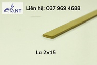 Nẹp đồng la 2x15 nẹp la trang trí thanh la đồng thanh dài 3m có hỗ trợ cắt theo kích thước