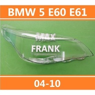 FOR BMW 520 525 530i BMW 04-10 E60 E61 headlight cover lampshade  headlamp cover lens(WITHOUT HOLE)/