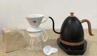 Brewista溫控壺 1.0L+ HARIO V60白色 02 陶瓷濾杯咖啡壺組 特惠組合『歐力咖啡』