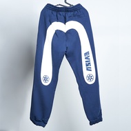 evisu Pants-Big Hills Oriental Daimaru Jogger Navy