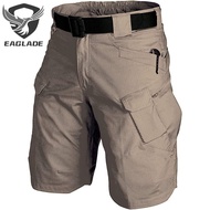 Eaglade Tactical Cargo Short Pants Men In Khaki Waterproof IX7S