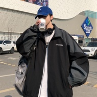 Jackets 918 เสื้อแจ็คเก็ตผ้าร่ม มีซิป แจ็คเก็ตชาย  เสื้อโค้ทกีฬาลายแถบ แจ็คเก็ตเบสบอลสไตล์เกาหลี แฟช