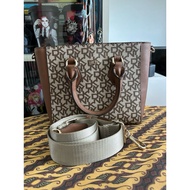 Preloved DKNY Valery small satchel signature bag