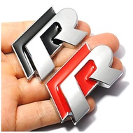 Car Motorcycle 3D Type R Logo Emblem 3D Chrome Wording Letter Metal Car Exterior Accessories Kereta