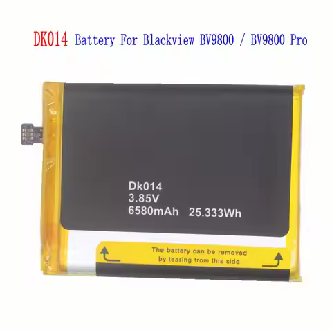 1x New 6580mAh 25.333Wh DK014 Battery For Blackview BV9800 BV9800 Pro Smart Mobile Phone li-ion Batt