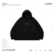 Goopi 黑2 RGW-01H 20th Anniversary Oversized Logo Hoodie -孤僻