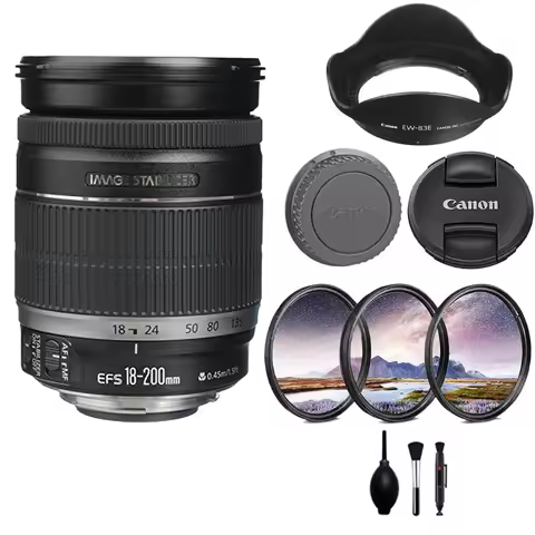 18-200mm Canon EF-S 18-200mm f/3.5-5.6 is Standard Zoom Lens for Canon Cameras