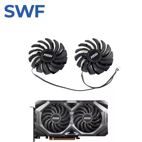 2PCS/Lot PLD09210S12HH Cooling Fan For MSI Radeon RX 5500 XT MECH OC Video Card Cooler Fan