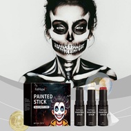 Halloween Face Paint Stick Body Crayon Makeup Clown White Cream Blendable Stick cho chú hề Skeleton