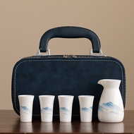 Ceramic Wine Set Chinese Style Wine Cup Gift Box Liquor Divider Ancient Style Liquor Cup Shot Glass 