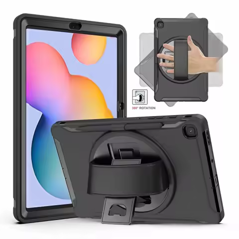 Case for Samsung Galaxy Tab S 6 S6 Lite 2022 10.4 P610 P615 P613 P619 Rotating PC Stand Shockproof F