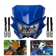 XW RACING Universal Motorcycle Head Light Headlamp Headlight Headlights for Kawasaki KLX150 KLX250 K