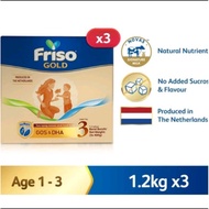 Friso Gold Step 3 (3*1.2kg) ‖ Expire date October 2026