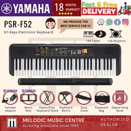 Yamaha PSR-F52 61 Keys Portable Keyboard with Keyboard Stand, Stool, Dust Cover, Bag Package (Yamaha