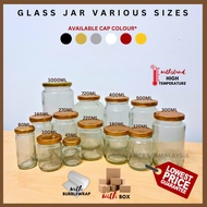 Air Tight Round Glass Jar Mini Bottle Storage Container For Wedding Event Door Gift Honey Spices Mul