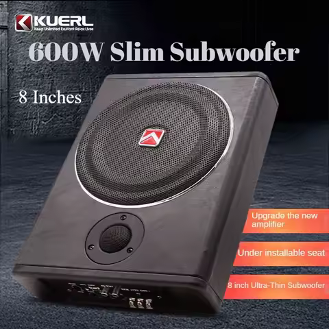 8 Inch Car Subwoofer DC12v Subwoofer Amplify Car Bass Under The Seat, Audio System Module Car Subwoo