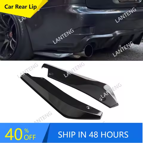 Car Rear Bumper Side Diffuser Spoiler Lip Splitter Extensions For L-exus IS250 IS300 IS350 Corner Wr