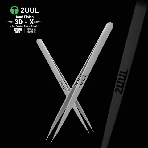 2UUL TW02 3D-X Hand Tweezers for Precise Phone Maintenance Flying Wire Spot Welding Tweezer Tin IC C