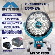 KAOPU 13” Cordless Fan 7.0Ah battery 1battery 1charger set