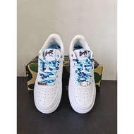 OG batch bape star low cut white blue camo leather sneakers for man women size36-45shoes for man sho