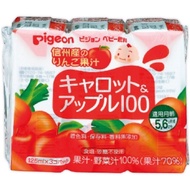 Pigeon 胡蘿蔔蘋果口味 100 125ml x 3