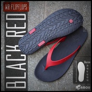 Flip Flop Men's Casual Flip Flop Black Red Flipflops Dl-Sj001