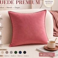 Sarjana | Suede sofa cushion cover 30x30 40x40 30x50 45x45 50x50 premium suede pink color