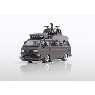 Mortal 1/64 Volkswagen Type 3 Carrera Bus B32 - Matt Grey W/ Accessories
