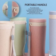 (B1F1)Double Layer Wheat Straw Bottle Cup (1) 350ml