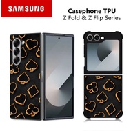 HP Casing Samsung Z Fold and Z Flip 7 6 5 4 3 KASINO ART RK518 Hybrid Case Rubber Aluminum Plate
