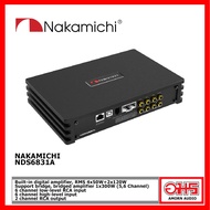 NAKAMICHI NDS6831A / NAKAMICHI NDS-10B DSP มีแอมป์ในตัว RMS 4x50W และ 2x120W บริดแอมป์ bridged amplifier 1x300W (5,6 Channel)